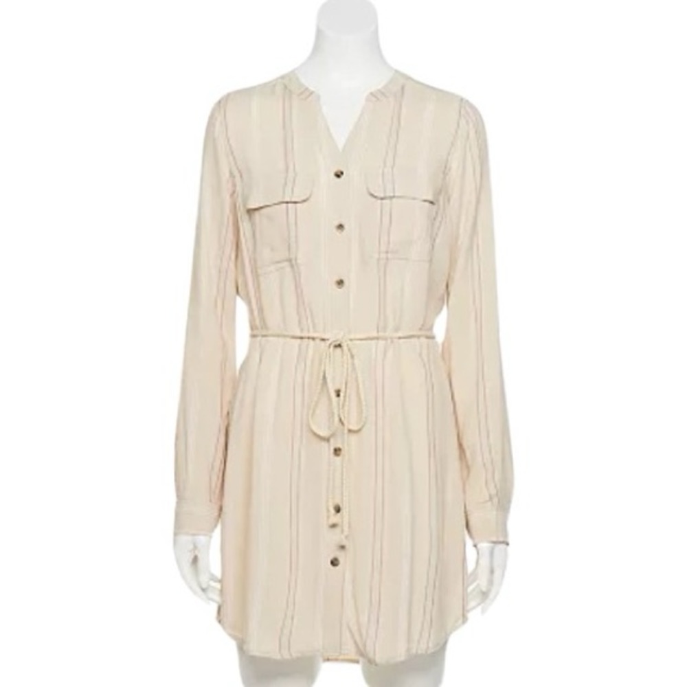 EUC SO Button Down Utility Dress - Picture 2 of 11
